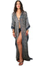 Floor Long Open Front Silk Kaftan