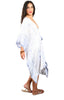 3/4 Long Silk V-Neck Kaftan