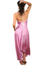 Silk Summer Dress - Pink