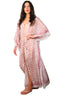 Floor Long Open Front Silk Kaftan