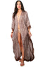 Floor Long Open Front Silk Kaftan