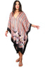 3/4 Long Silk V-Neck Kaftan