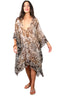 Mid Length Silk V-Neck Kaftan