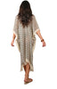 3/4 Long Open Front Silk Kaftan