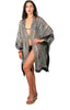 Knee Length Open Front Ikat Kaftan