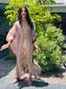 Floor Long Open Front Silk Kaftan