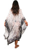 3/4 Long Open Front Silk Batik Kaftan