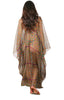 Open Front Side Drape Kaftan