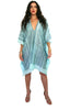 Mid Length Cotton/Silk V-Neck Kaftan