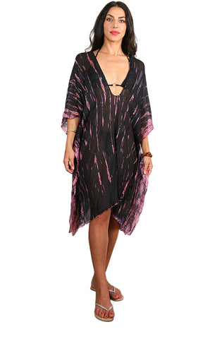 Mid Length Silk V-Neck Kaftan