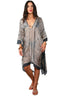 Mid Length Silk V-Neck Kaftan