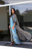 Floor Long Open Front Silk Kaftan