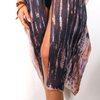 3/4 Long Open Front Silk Kaftan